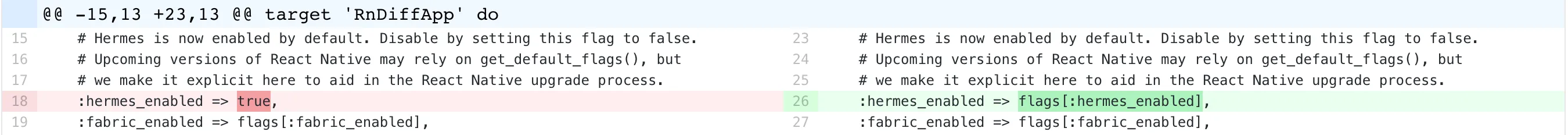 RN 0.71부터 달라진 Hermes 엔진 활성 설정 방법 (ios/Podfile)
